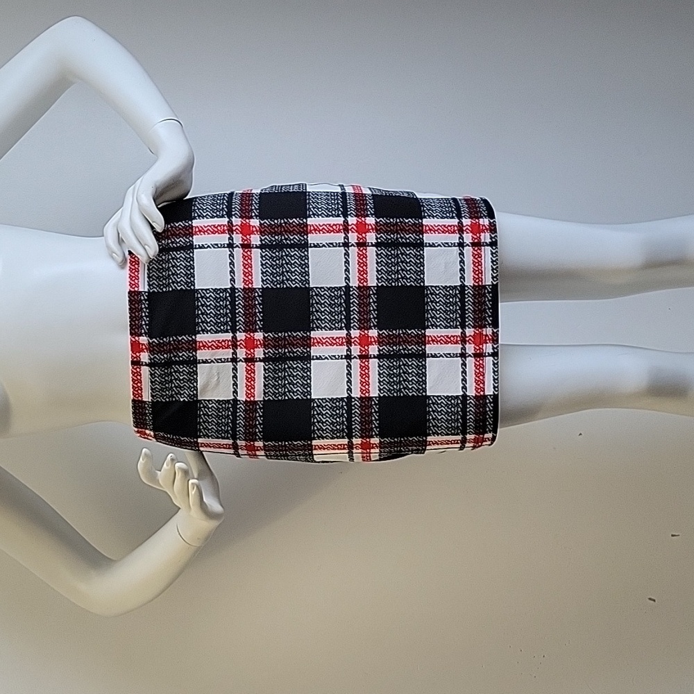 Christmas plaid skirt